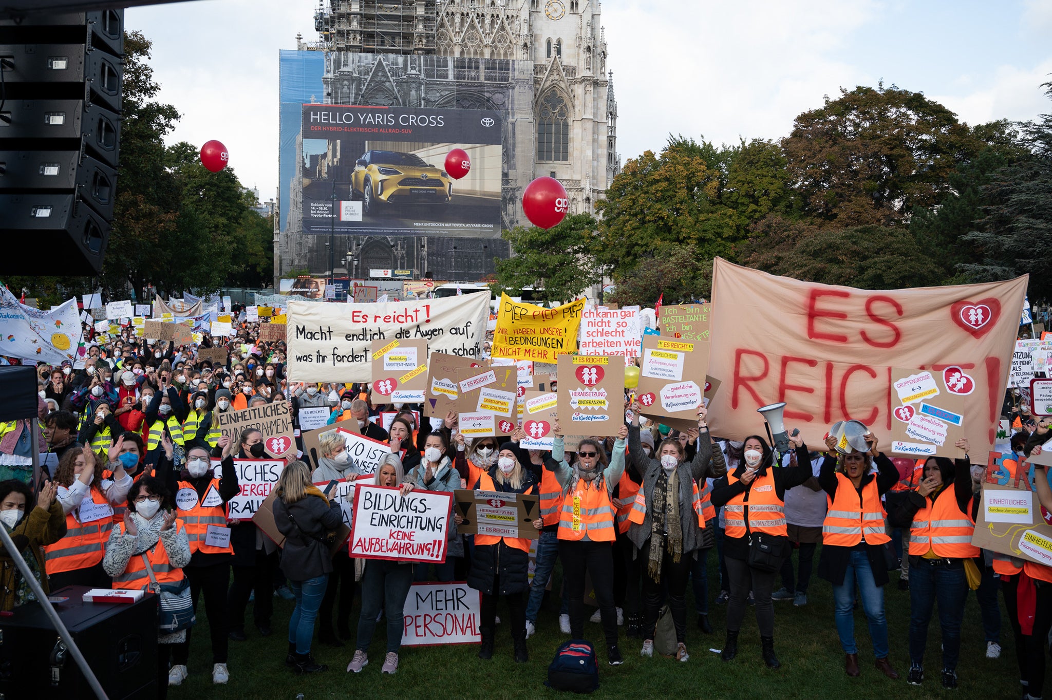 "Es reicht" - Demo der Wiener Kindergarten-PädagogInnen