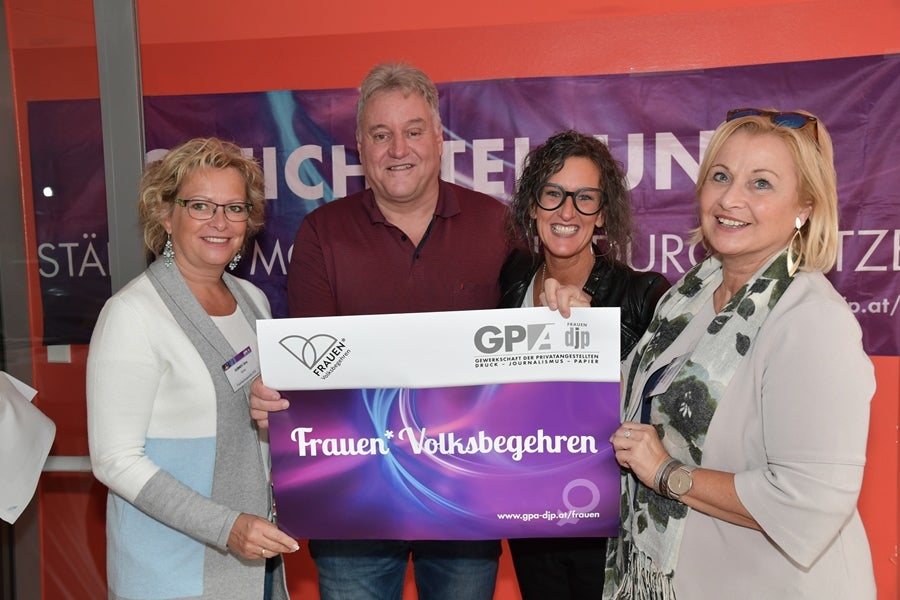Unterstützung für das Frauenvolksbegehren