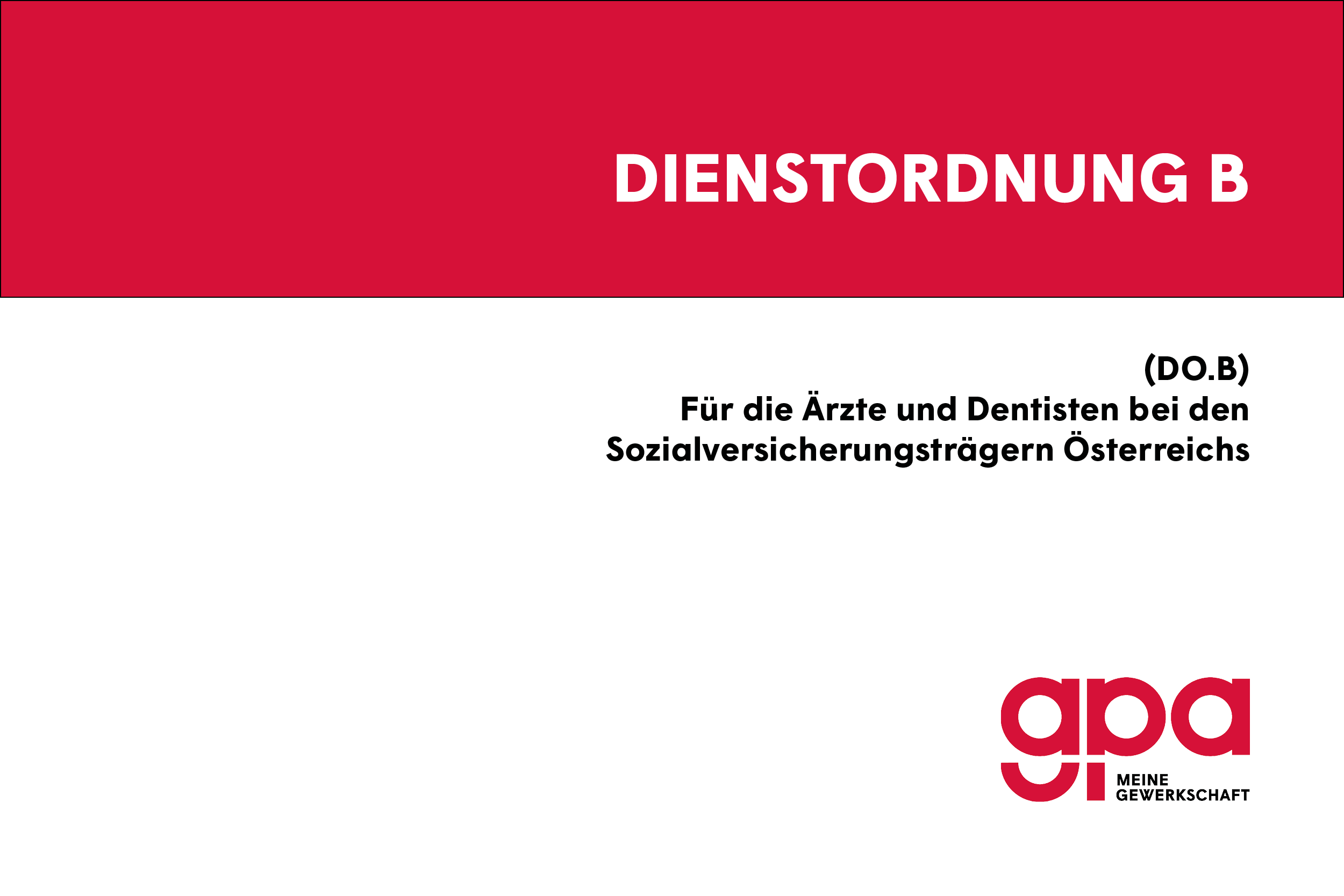 Dienstordnung B - 2021