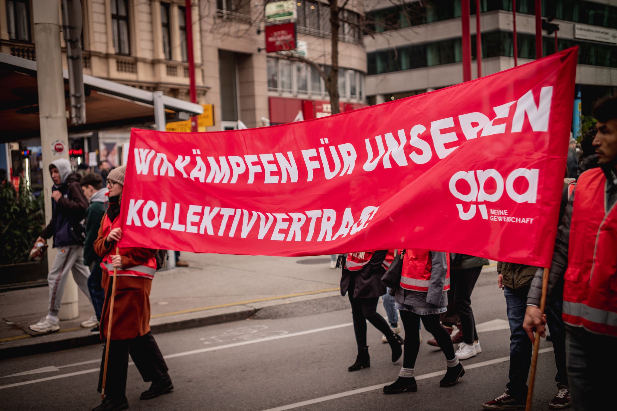 Demonstration im Gesundheits- und Sozialbereich