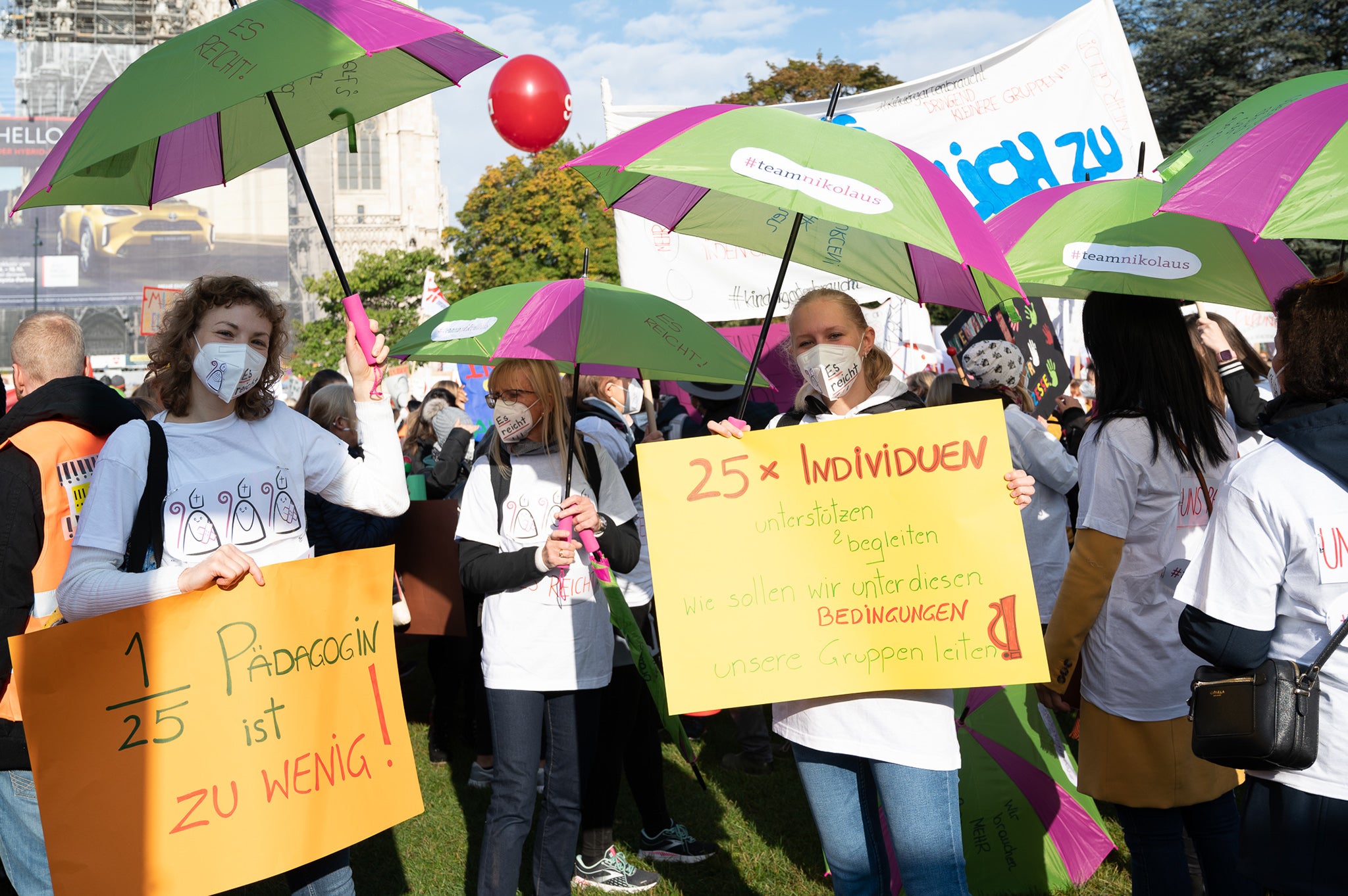 "Es reicht" - Demo der Wiener Kindergarten-PädagogInnen