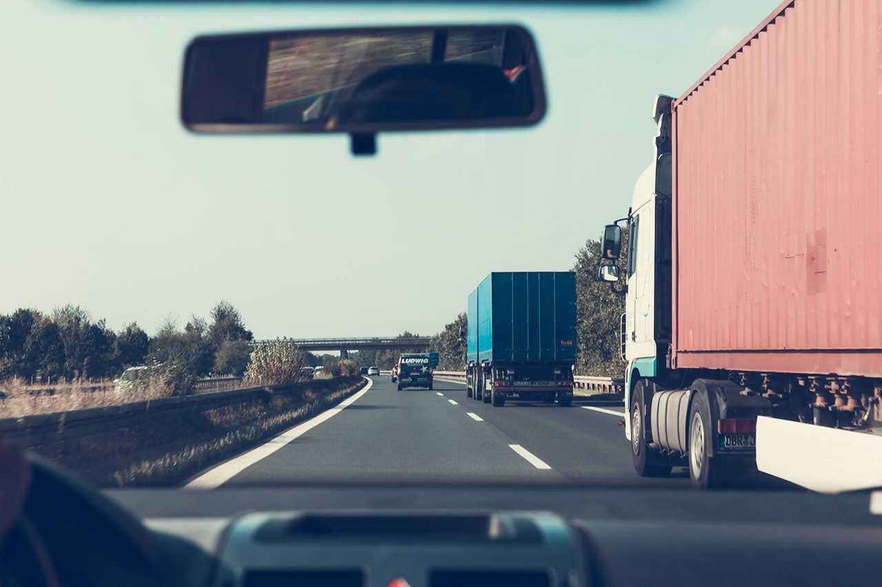 Verkehr auf der Autobahn