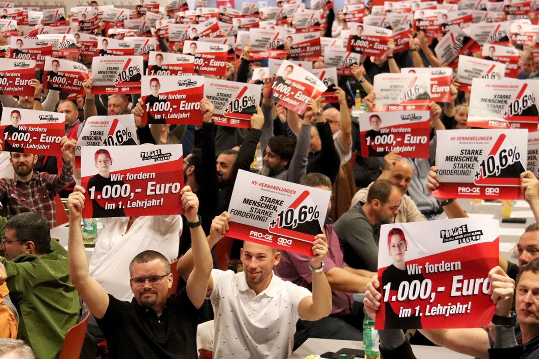 BetriebsrätInnenkonferenz Wien, Niederösterreich, Burgenland 600 BetriebsrätInnen im Eventzentrum Bettfedernfabrik Oberwaltersdorf, 12. Oktober 2022