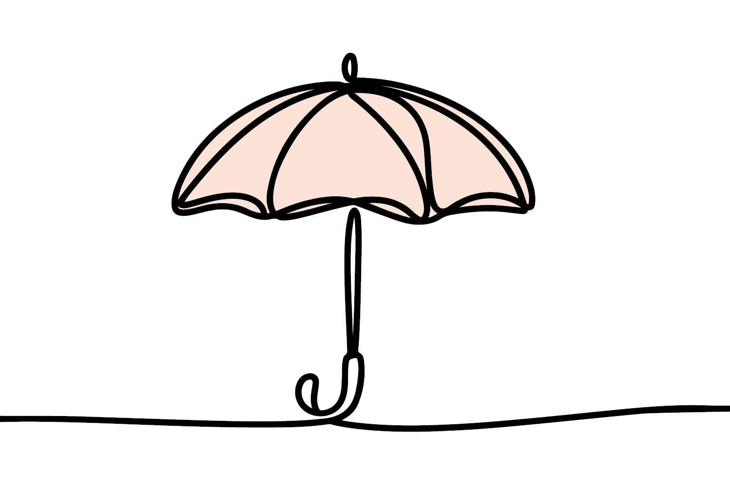 Mitgliederservice one line drawing