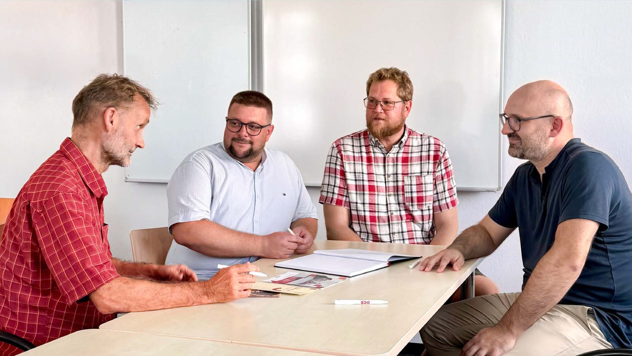 Betriebsratsteam im Gespräch