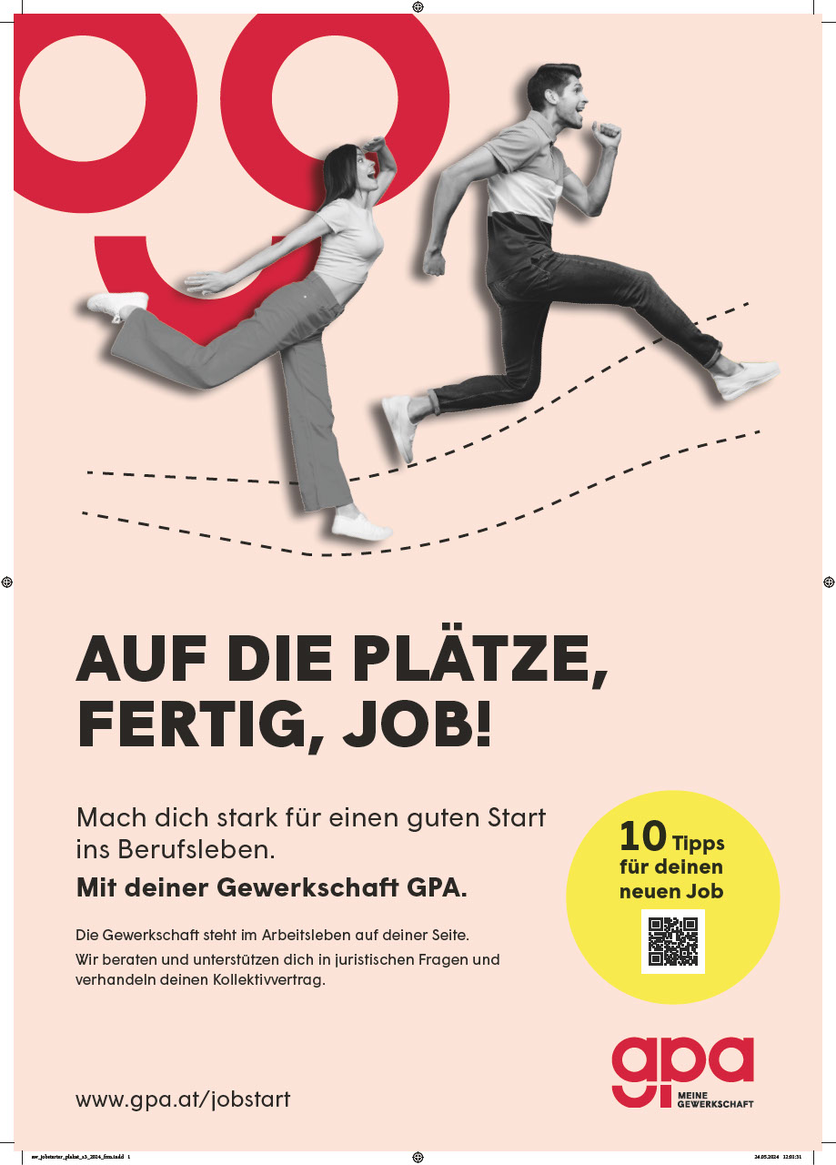 Plakat - Auf die Plätze, fertig, Job!