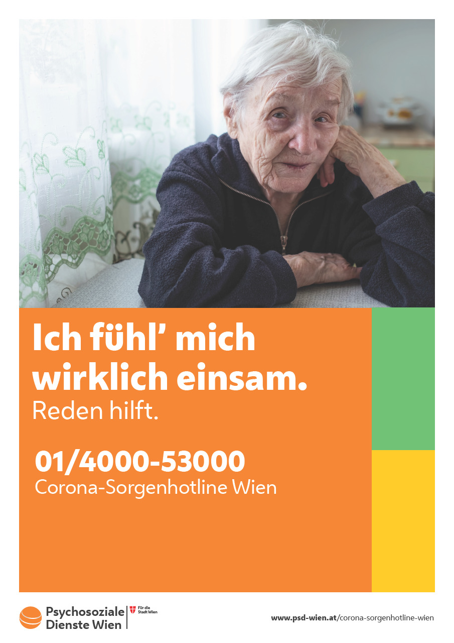 Ich fühl' mich wirklich einsam. Reden hilft.