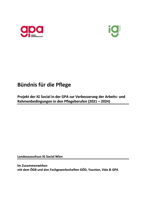 Bündnis für die Pflege