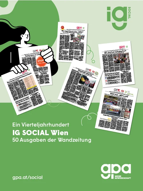 Wandzeitungen der IG Social gesamt