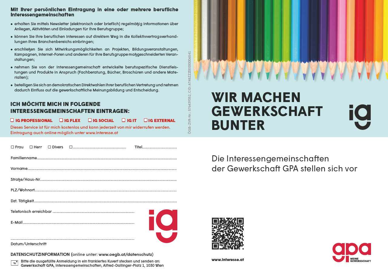 Die Interessengemeinschaften der Gewerkschaft GPA stellen sich vor