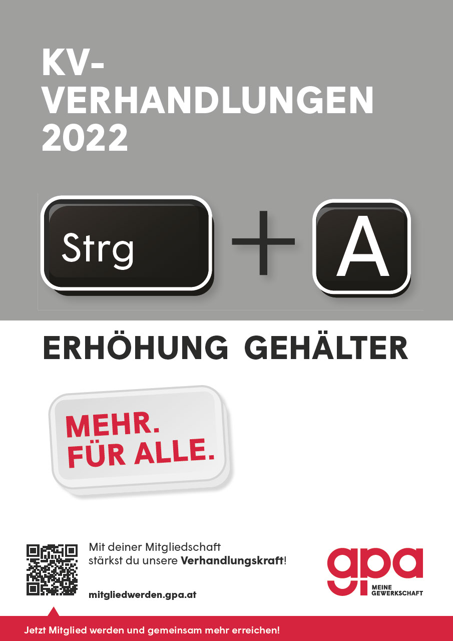 Plakat "Gehaltserhöhung für alle!"