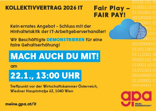 Aufruf zur Demo am 22.1. in Wien
