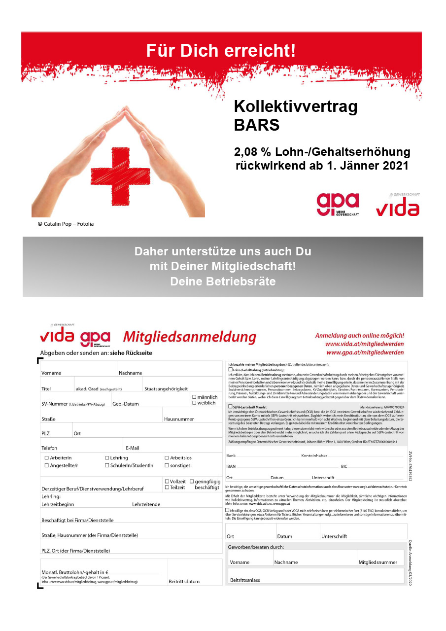 Flugblatt für den Aushang im Betrieb