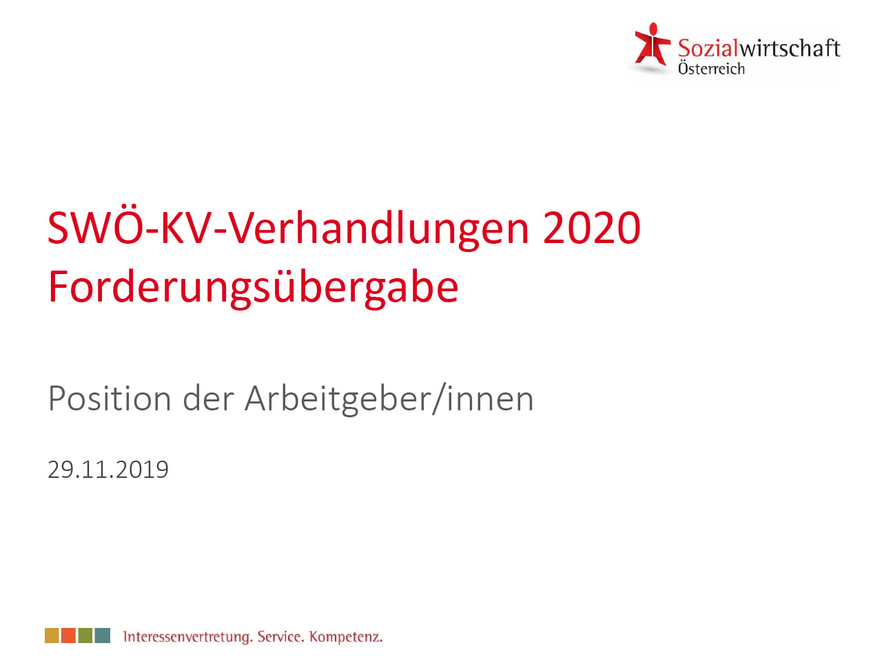 Position Arbeitgeber SWÖ KV 2020