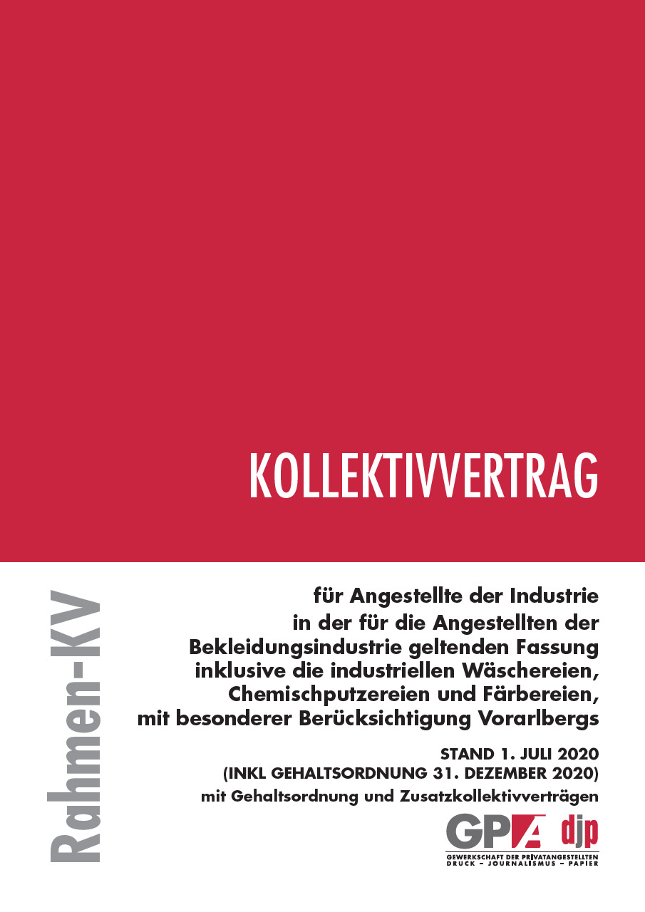 Kollektivvertrag der Bekleidungsindustrie Vorarlberg 2020