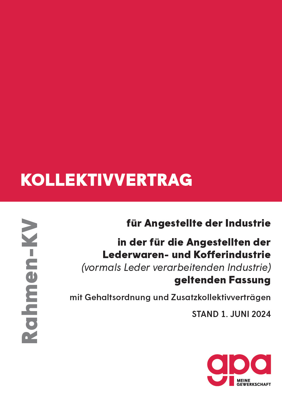 Kollektivvertrag 2024 für Angestelle der Lederwaren- und Kofferindustrie
