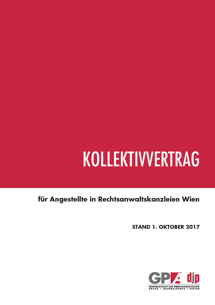 KV für Angestellte bei Rechtsanwälten Wien 2017