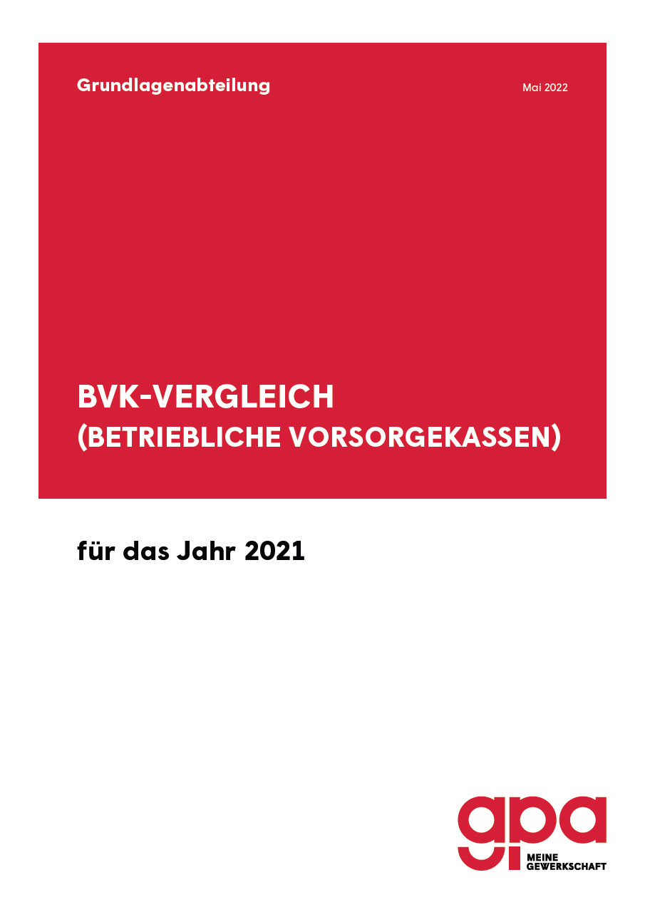 BVK Vergleich für das Jahr 2021