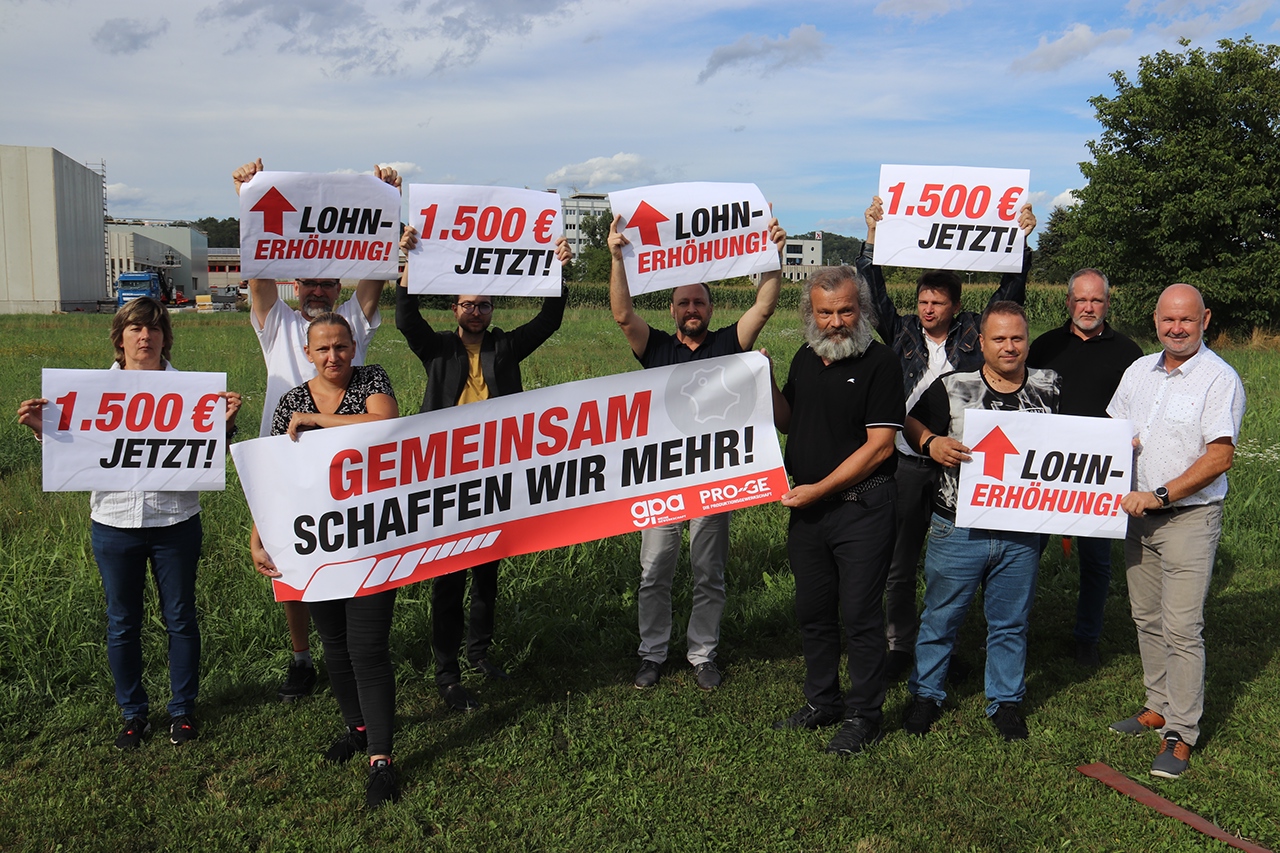 BetriebsrätInnen fordern 1500 Euro Mindestlohn