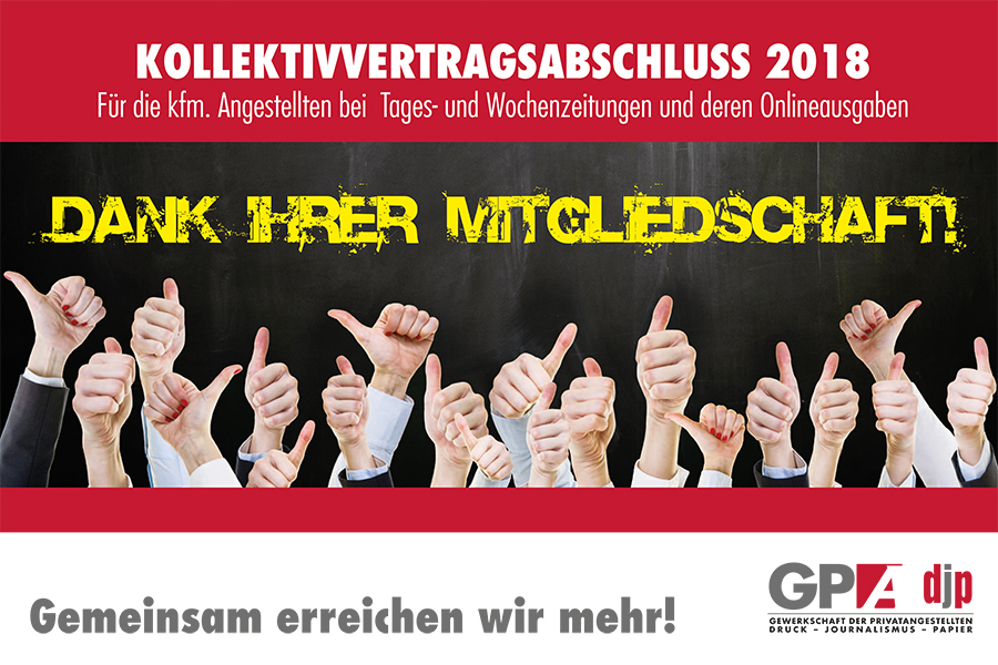 Gehälter der kaufmännischen Zeitungsangestellten steigen um 2,7 Prozent KV-Abschluss für die für die kaufmännischen Angestellten bei Tages- und Wochenzeitungen und deren Online- und Nebenausgaben
