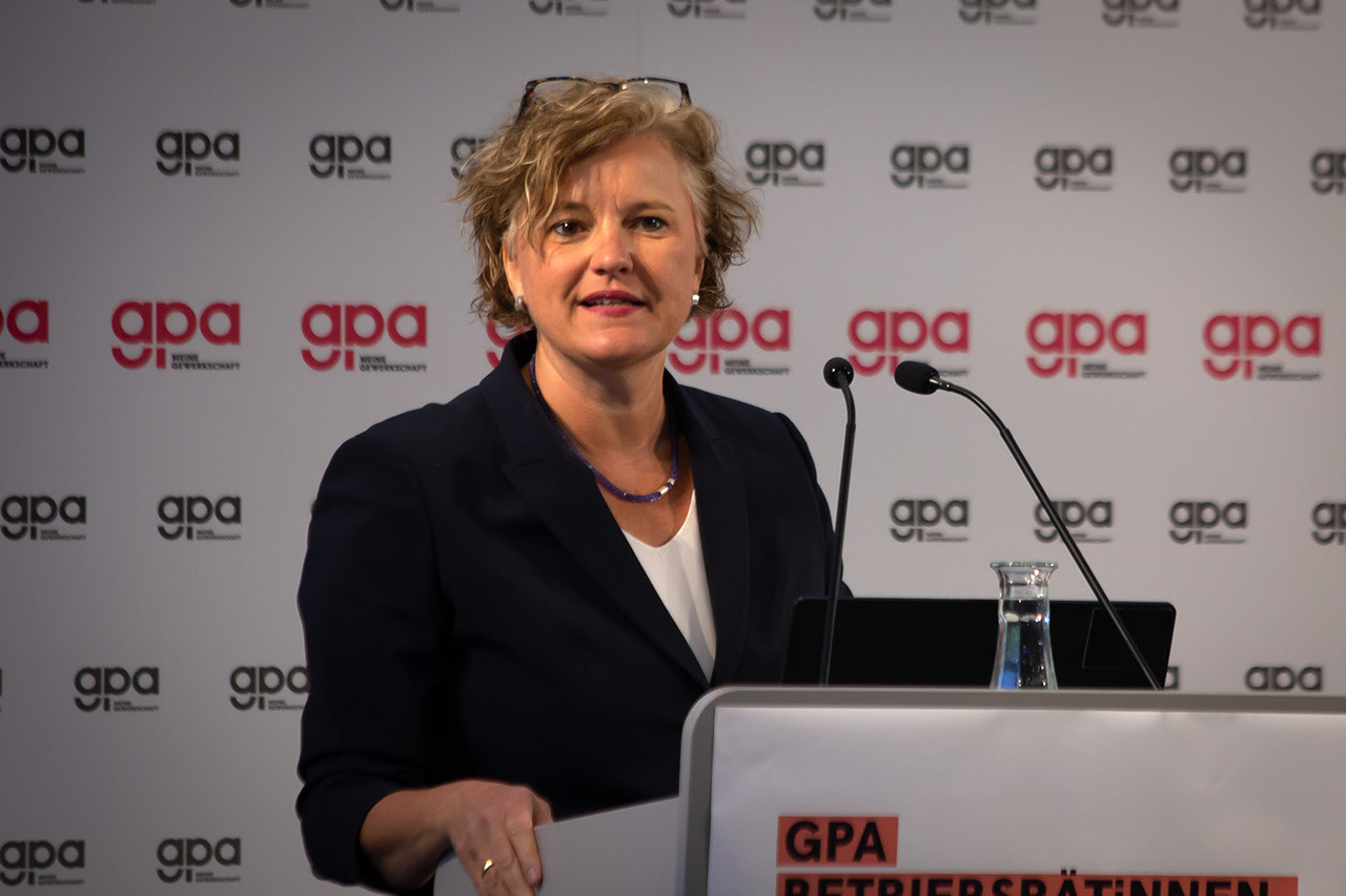 Agnes Streissler-Führer, stv. Bundesgeschäftsführerin der Gewerkschaft GPA